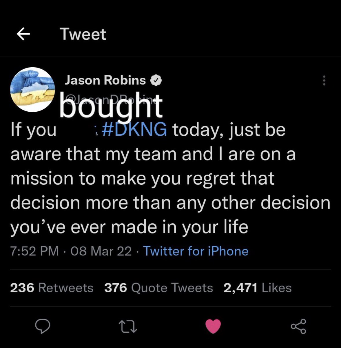 FTFY <a href="/JasonDRobins/">Jason Robins</a> $DKNG <a href="/DraftKings/">DraftKings</a> <a href="/DKSportsbook/">DraftKings Sportsbook</a>