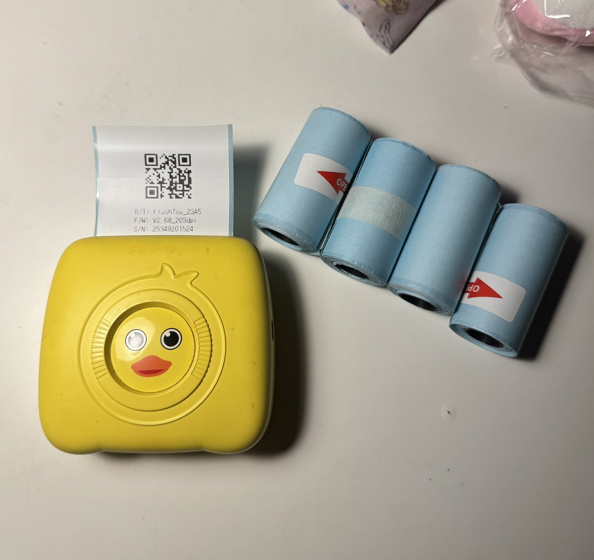 GarryGerbiee's tweet photo. ส่งต่อเครื่องปริ้น flashtoy แถมกระดาษให้4ม้วน ส่งต่อ 400 รวมส่งค่ะ 🤎

dm ดูพต.ได���นะคะ
#แฟลชทอย #เครื่องปริ้นพกพา #เครื่องปริ้น #เครื่องปริ้นมือสอง #เครื่องปริ้นหมี #ส่งต่อ #flashtoy https://t.co/MaegEdHXCO