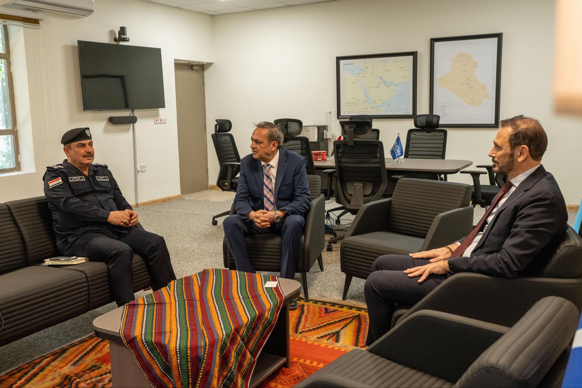 Preyntjens's tweet photo. Pleased to meet Community Policing Brigadier Ali Ojami Rasool today.

Proud of our long-standing cooperation and achievements. I look forward to continuing our work to build trust, foster safer communities, and support lasting peace in Iraq. https://t.co/1hf1j4OuUk