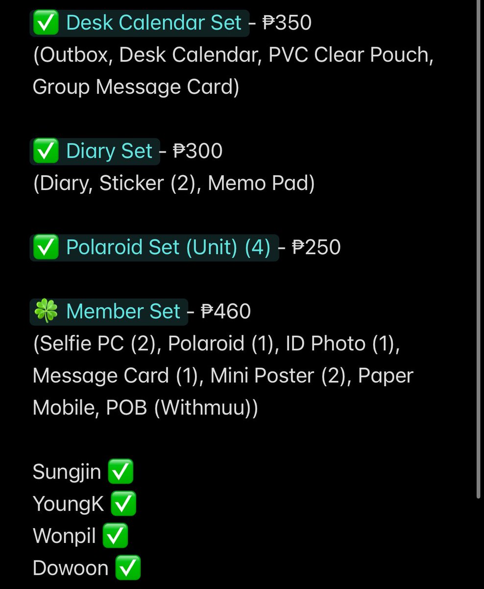 daysix0907's tweet photo. BATCH 3 wts lfb ph

♥️ DAY6 2026 Season's Greetings Press the Button! (Withmuu POB)

MOP: GCash, other mop
MOD: J&amp;T, GGX, SDD (📍MM)

*can STEAL if getting more
*50% DP, RemBal once on hand

🍀 FREE The Decade Manila Confetti Set

🏷️ sungjin youngk wonpil dowoon tingi hatian

+++ https://t.co/Im7pIVKZkA