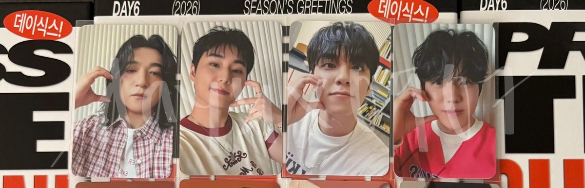 daysix0907's tweet photo. BATCH 3 wts lfb ph

♥️ DAY6 2026 Season's Greetings Press the Button! (Withmuu POB)

MOP: GCash, other mop
MOD: J&amp;T, GGX, SDD (📍MM)

*can STEAL if getting more
*50% DP, RemBal once on hand

🍀 FREE The Decade Manila Confetti Set

🏷️ sungjin youngk wonpil dowoon tingi hatian

+++ https://t.co/Im7pIVKZkA