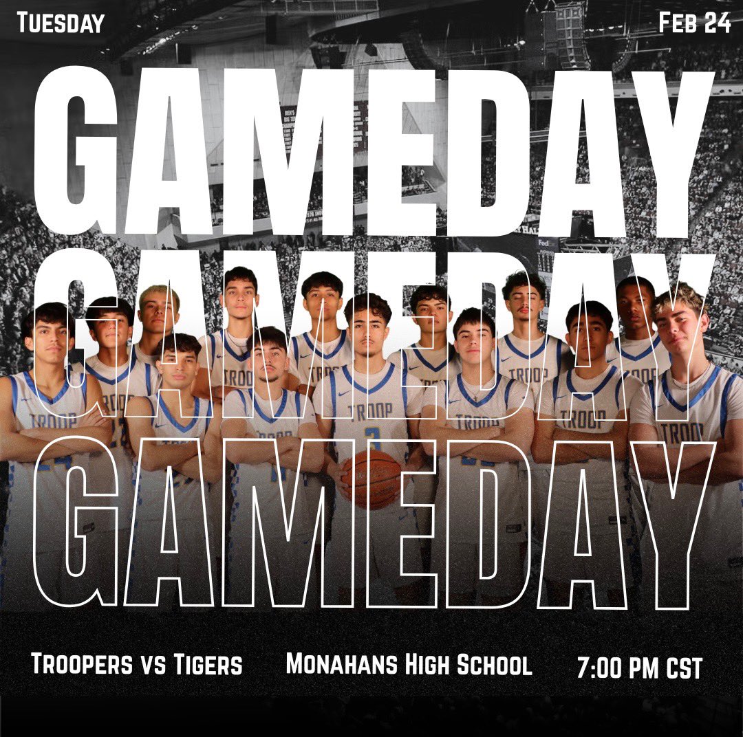 EastwoodBasket1's tweet photo. It’s GAME DAY!! @uiltexas STATE Playoffs are here!! Come out to Monahans, TX and support your TROOPERS!! Hope to see you there. #teamiseverything @Ray_Marshl @CoachJaimeE_Hdz https://t.co/H0T32rwRaa