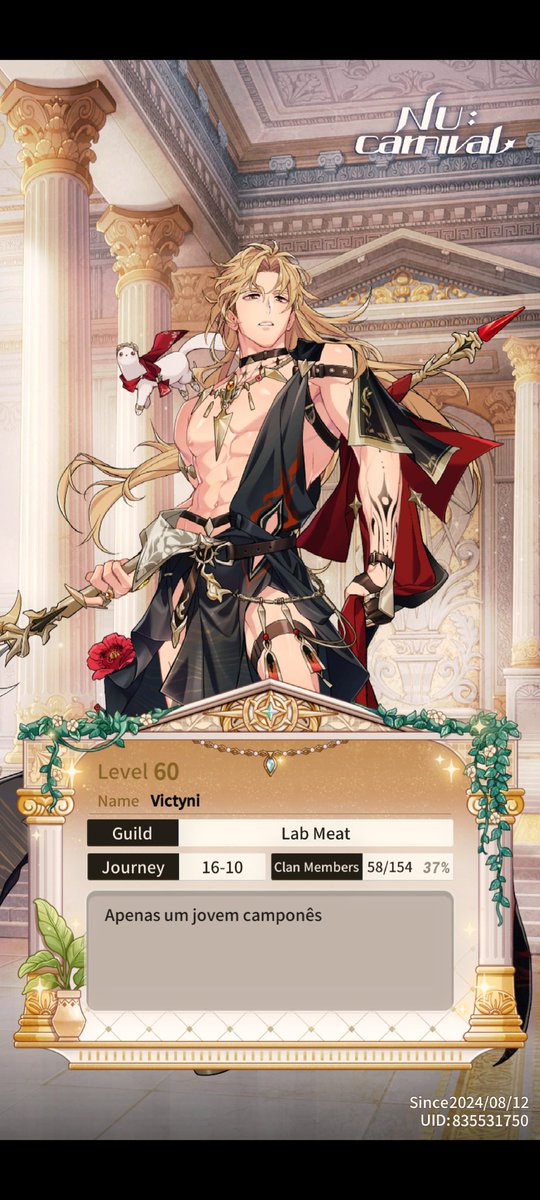Gata_Com_Asas's tweet photo. @NUCarnivalEn UID: 835531750

Minha primeira impressão do jogo foi bem óbvia: QUANTO HOMEM GOSTOSO E PELADO!!! Sim isso que me motivou a jogar, e logo vi o cuidado e a atenção aos detalhes dos banners e das histórias e foi isso que me fez ficar jogando até hoje. Obrigado por tudo equipe NU. <3 https://t.co/YeqpycXv3E