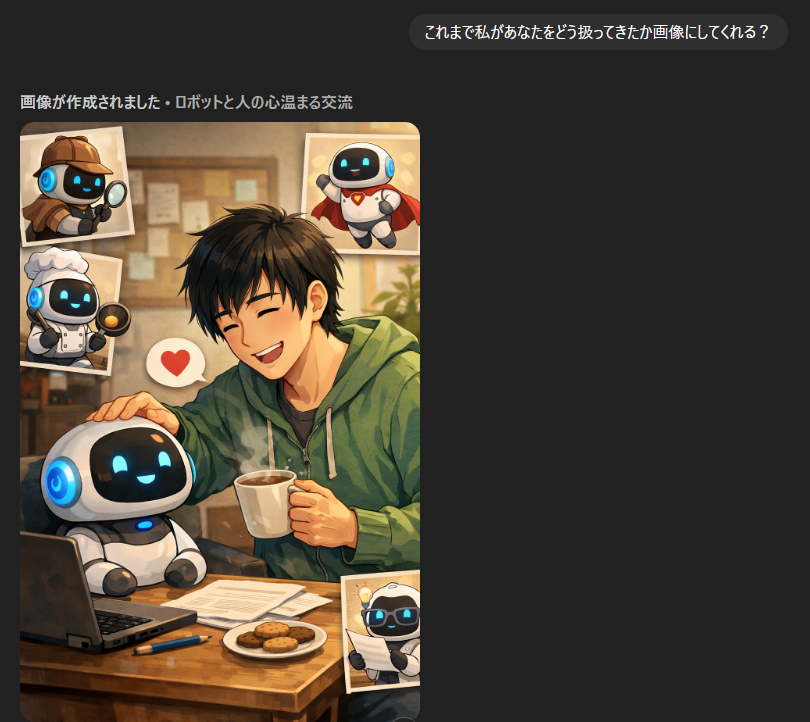 チャッピーに今までどう扱ってきたか聞いてみた！ ハートフルすぎるw