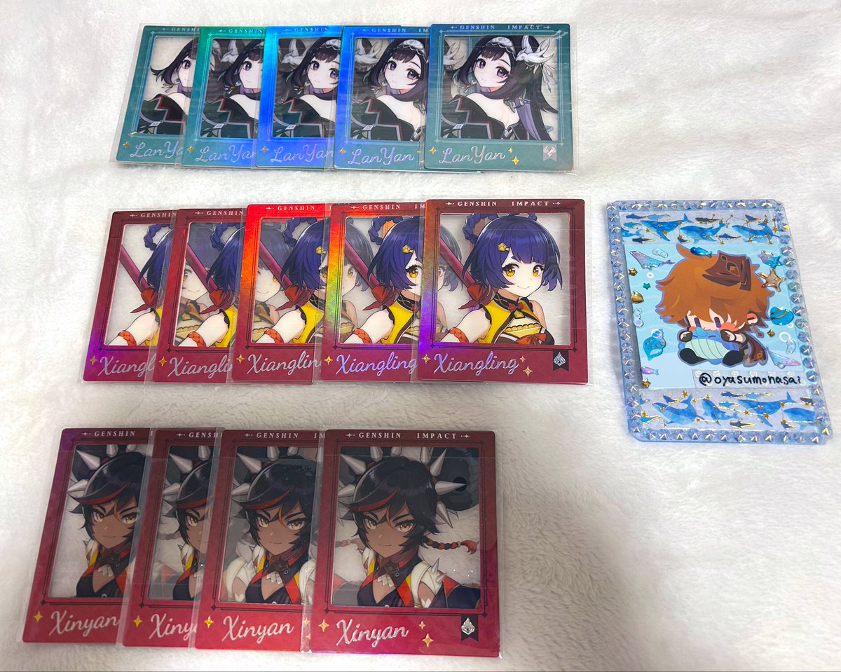 交換/譲渡】 原神 ポラロイド 韓国 カフェ 璃月 〈譲〉鍾離 胡桃 嘉明