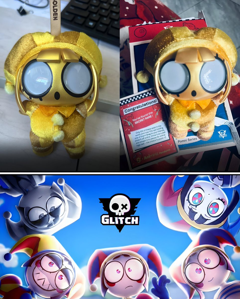 GOLDEN POMNI ha sido descubierta:

La figura oficial más rara de The Amazing Digital Circus, pues se confirma que solo existen 100 en el mundo.