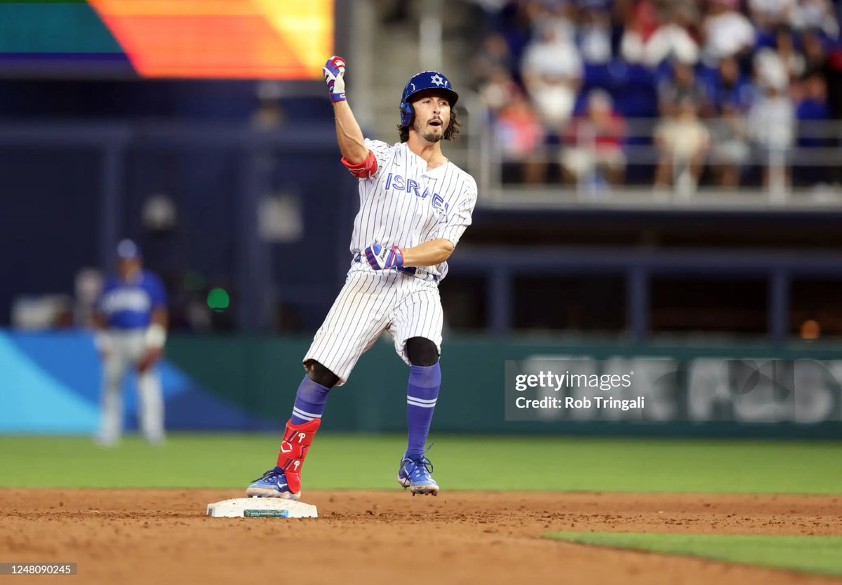 ZackRaab's tweet photo. 🚨 Team Israel News 🚨

For those attending the first round World Baseball Classic games in Miami next month, these are the expected dugouts:

Game 1 @ VEN = 1st base
Game 2 vs. NCA = 3rd base
Game 3 vs. DOM = 3rd base
Game 4 @ NED = 1st base

Get hyped like @GarrettStubbs! 🇮🇱⚾️ https://t.co/FFJ4hFpb28