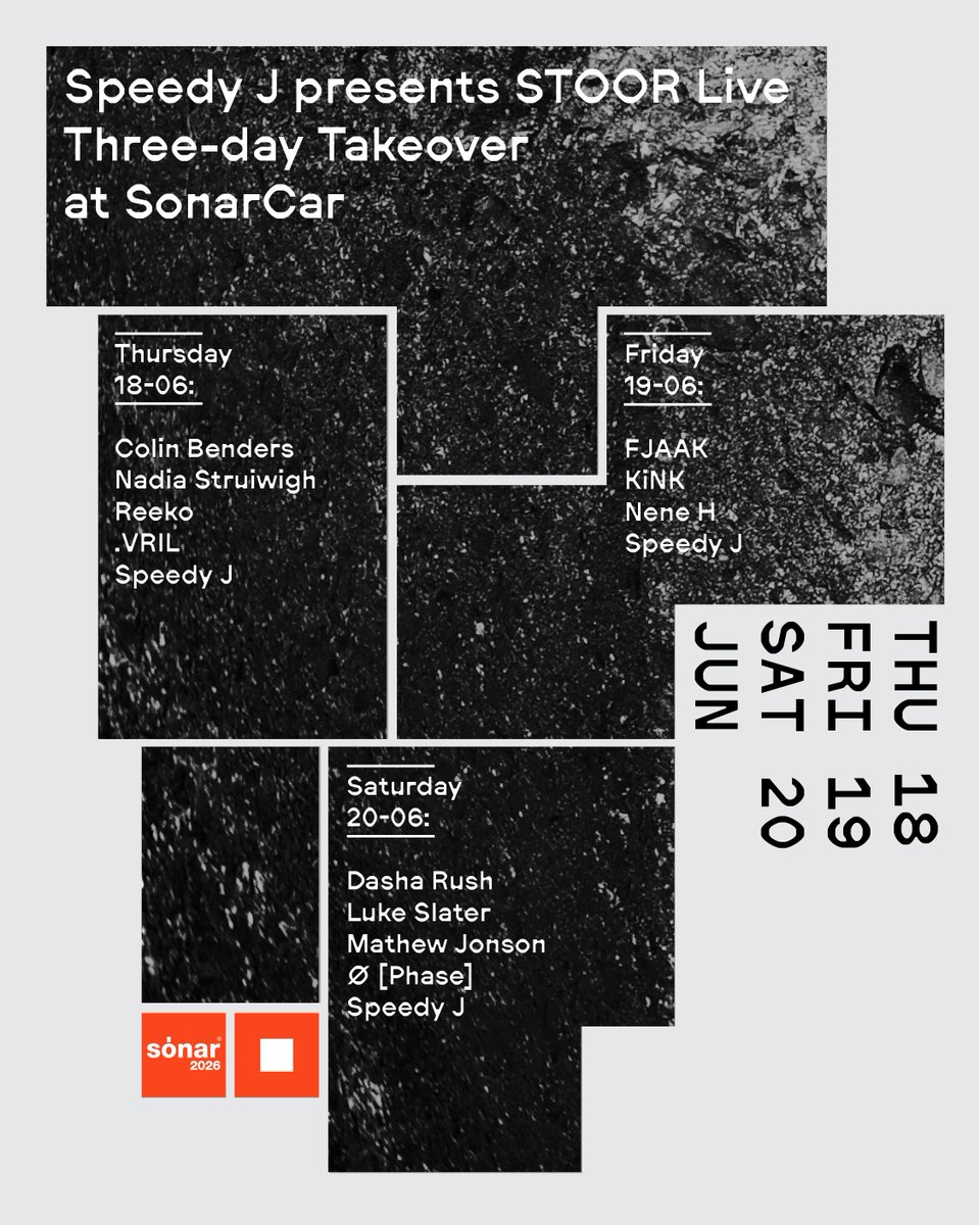 Speedy J tweet media