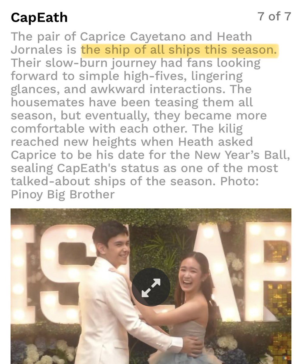 di ko binasa nung una, repost agad, pero now, may ganito pala.

CarTon — the OG ship of the season 

🤝 

CapEath — the ship of all ships in this season

ANG LALA. galing ng PR ah, <a href="/gmanetwork/">GMA Network</a> <a href="/gmanews/">GMA Integrated News</a>. padalhan ng shanghai ang writer.