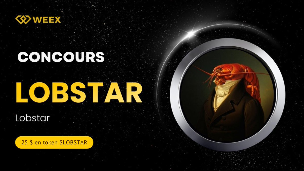 📢 FLASH : La Communauté a parlé. Place à la célébration. 🦞

Notre récent vote a désigné son champion : $LOBSTAR l'emporte haut la main avec 43,4 % des voix. On célèbre ensemble.

5 d'entre vous repartiront avec 5 $ en token $LOBSTAR chacun. 

🎯 COMMENT PARTICIPER :
-Suivez