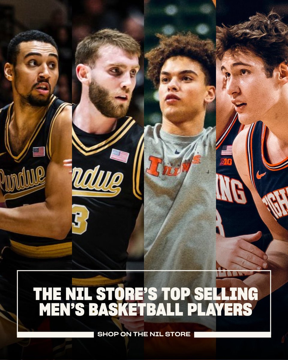 nil_store's tweet image. The Top Selling Men's Basketball Players on the NIL Store last week: 

1. Keaton Wagler
2. Braden Smith
3. Trey Kaufman-Renn
4. David Mirković
5. Pryce Sandfort
6. Darius Acuff Jr.
7. Andrej Stojaković
8. Sam Hoiberg
9. Omer Mayer
10. Milan Momcilovic