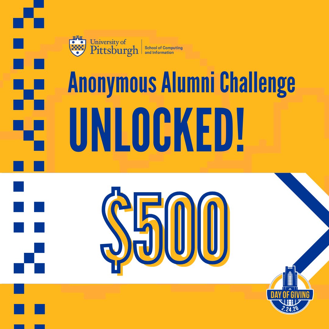 School of Computing and Information tweet media