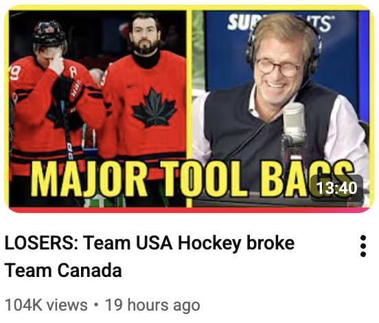 EvanMarinofsky's tweet photo. The funniest part of Team USA's win is that Canadian fans are getting introduced to Felger &amp; Mazz https://t.co/L8GDwOvzrY