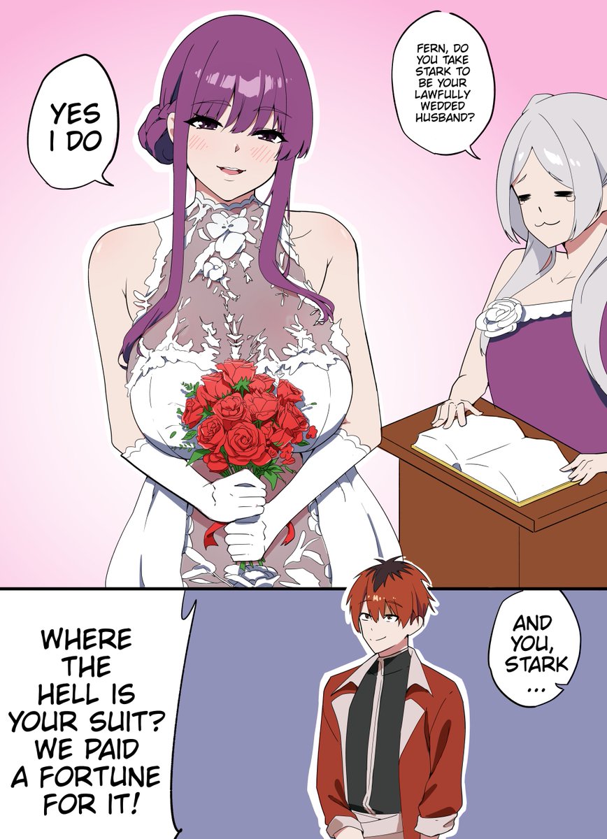 Even at his wedding 😭