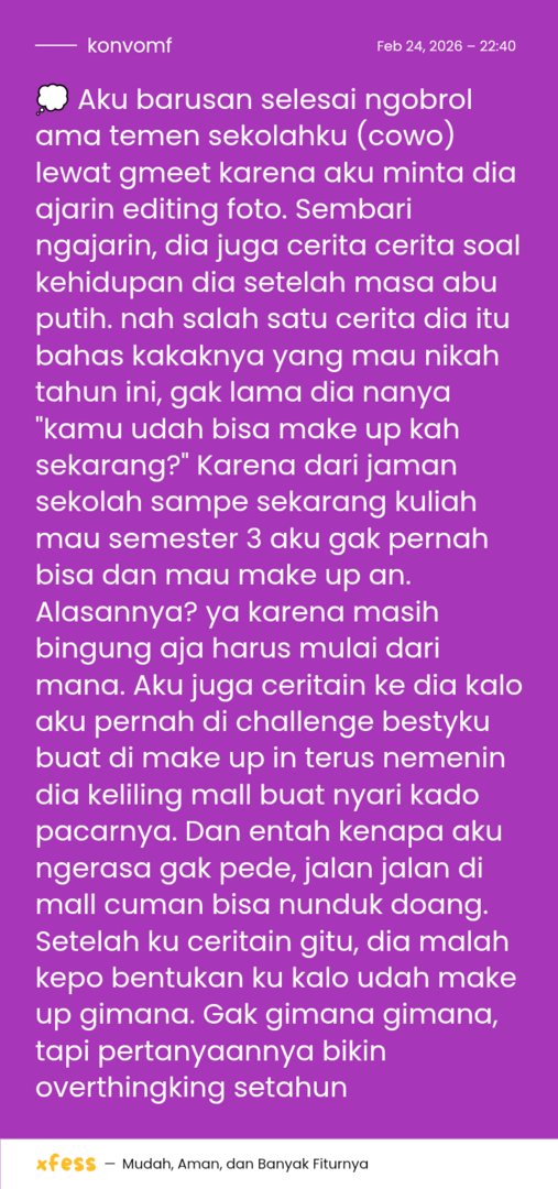 💭 Salty in sender gak papa, bingung mau mulai dari mana. Kadang basic skincare aja masih banyak yang ke skip
