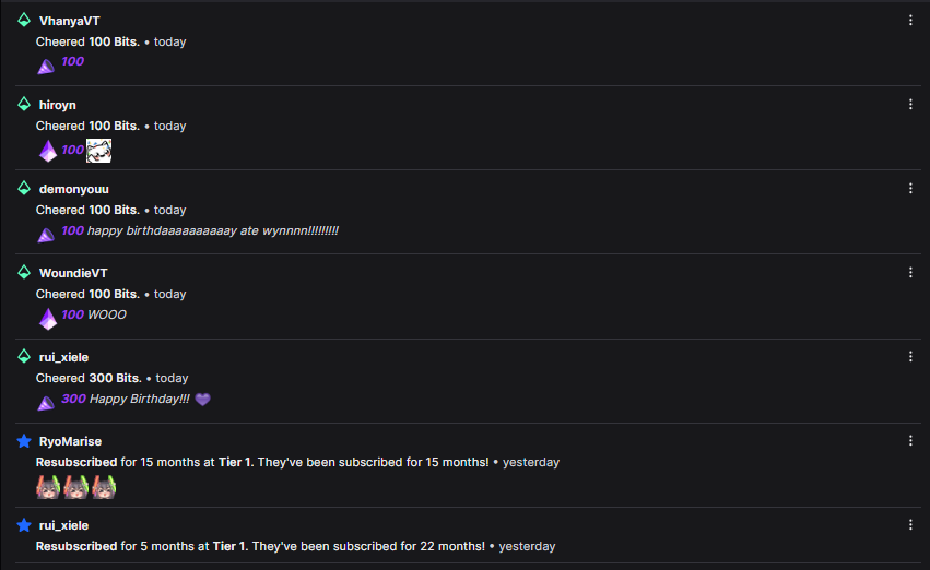 Thank you for those who dropped by the Birthday stream today and last night and send some heartwarming greetings and bits. I appreciate you all! TwT 😭

Sent the community to <a href="/Lexediros/">Kenny</a>. Please give them some love and support!