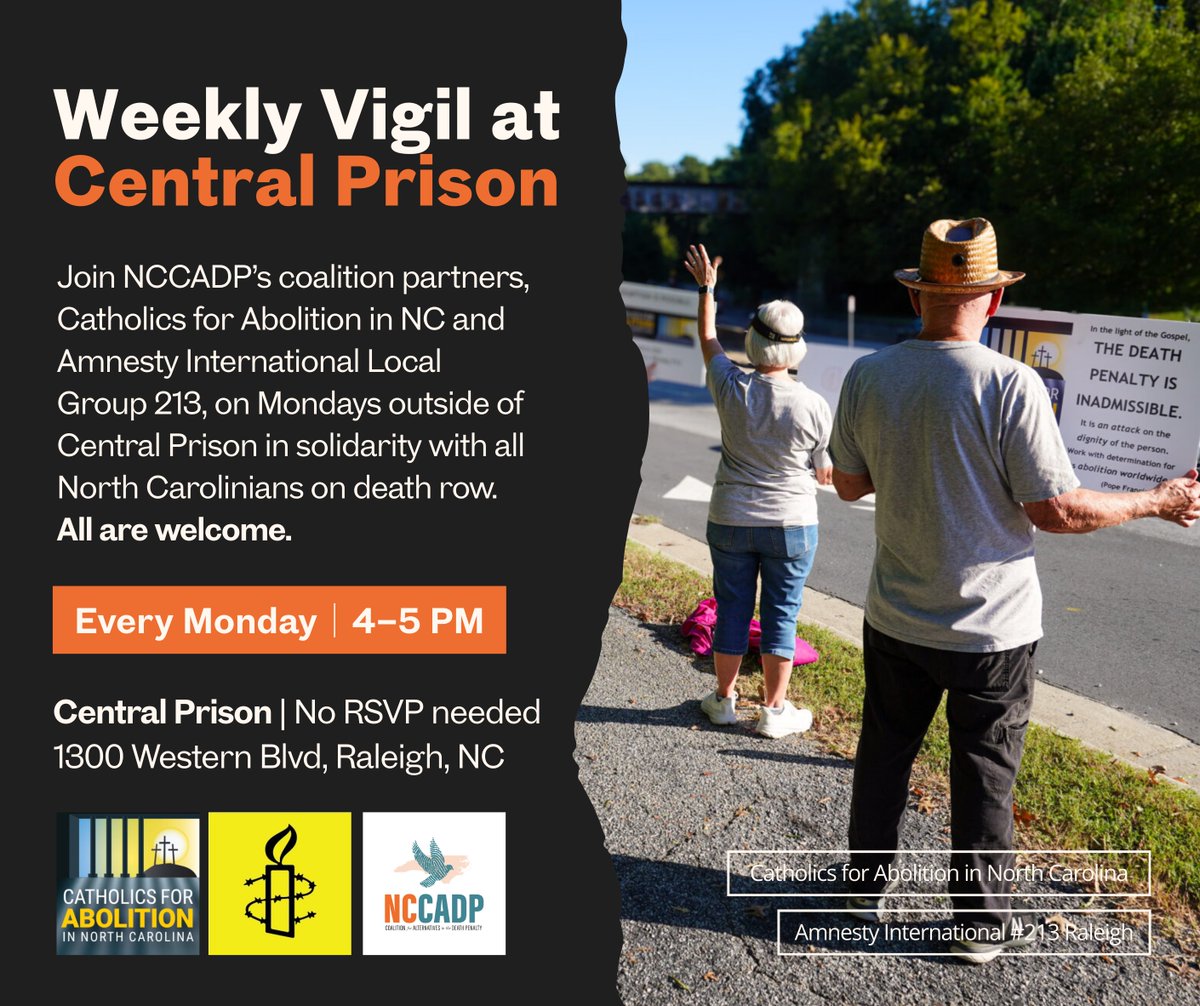 NC Coalition for Alternatives to the Death Penalty tweet media