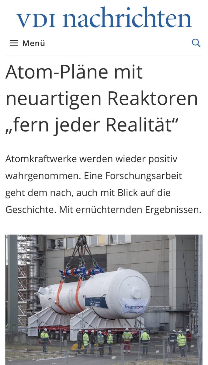 Diese Überschrift sagt alles über die Energiepolitik von CDU/CSU.

via <a href="/VDInachrichten/">vdi-nachrichten.com</a>: vdi-nachrichten.com/technik/energi…