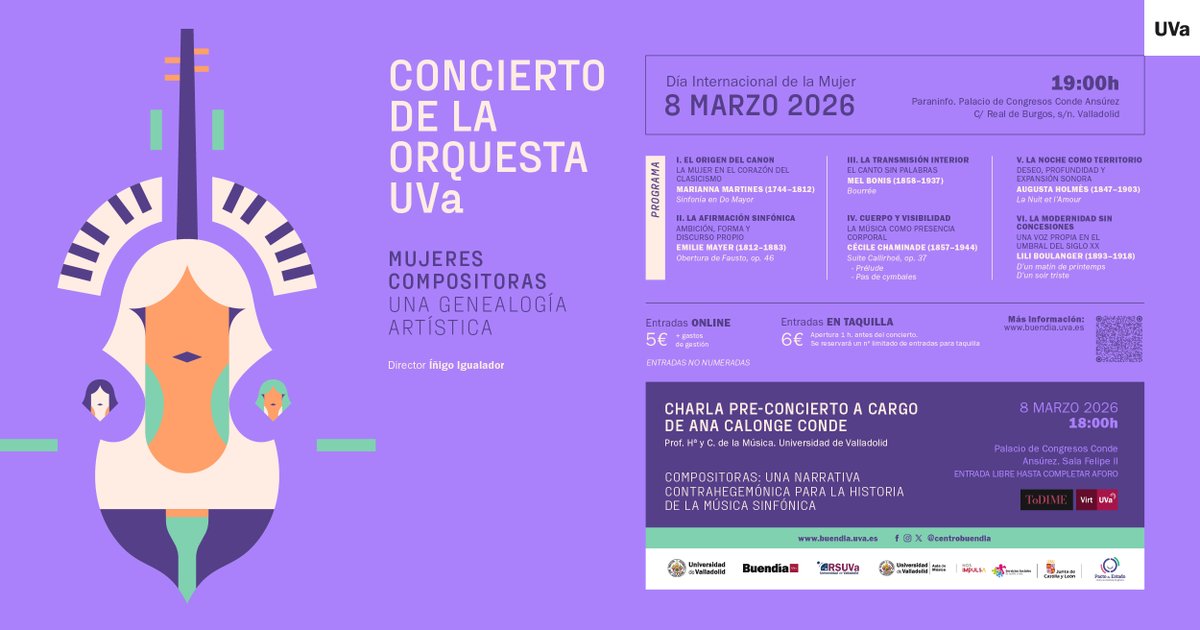 💜 Programación especial UVa por el Día Internacional de la Mujer

Hoy la @uva_es ha presentado en rueda de prensa las actividades del 8M, con la participación de Rebeca San José, Rosalba Inés Fonteriz e Íñigo Igualador.

+info buendia.uva.es