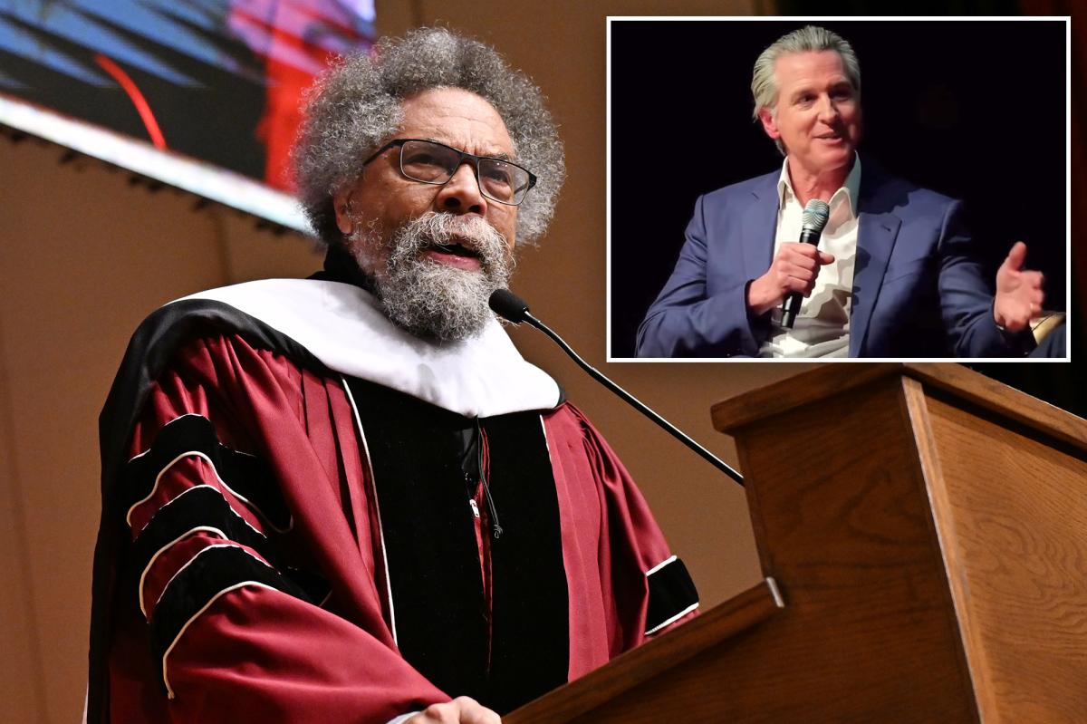 Ex-presidential candidate Cornel West unloads on Gavin Newsom over 'racist' remarks: 'White supremacy mindset' trib.al/um2gXxi