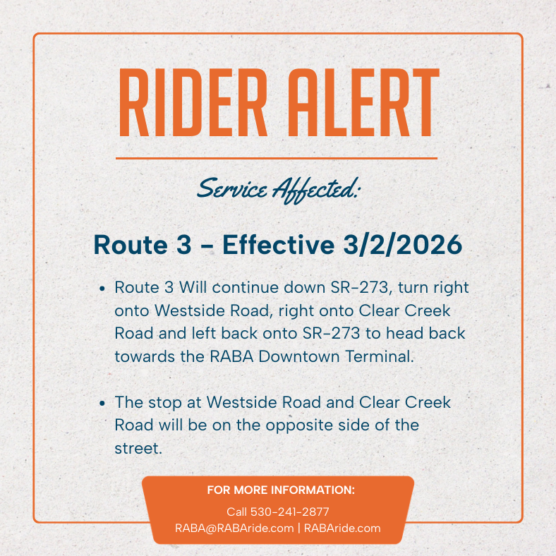 RABA - Redding Area Bus Authority tweet media