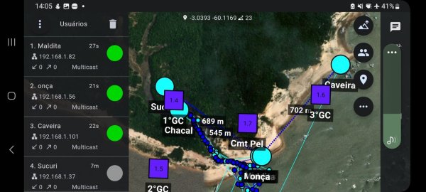 A glimpse into the interface of the first battlefield management system for the Brazilian army infantry.
