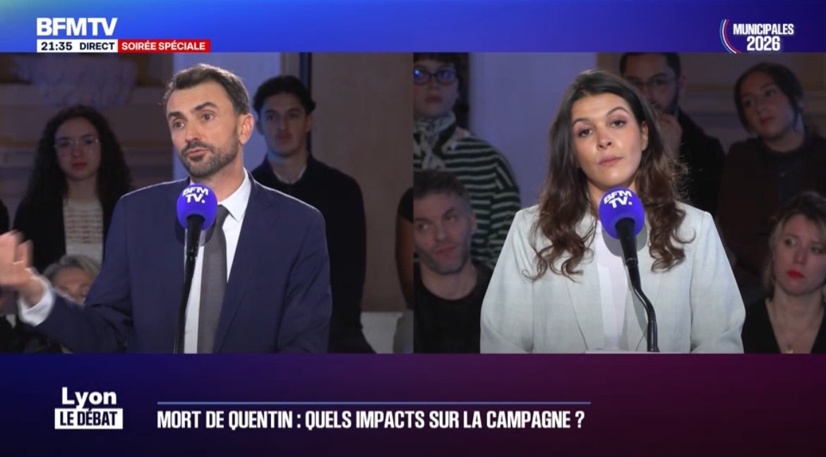 DestinationTele's tweet photo. 💥Hallucinant !
Le maire écolo de la 3ème ville de France annonce être prêt à fusionner au 2nd tour avec LFI (et donc La Jeune Garde) https://t.co/l7XXKIx89a