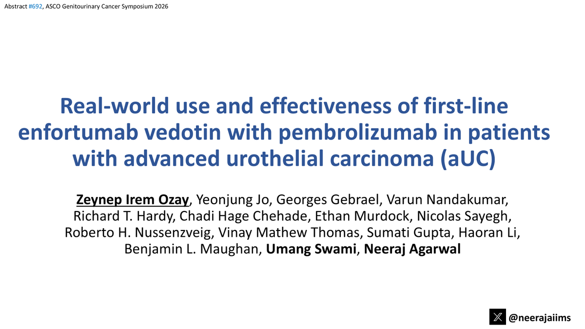 Neeraj Agarwal, MD, FASCO tweet media