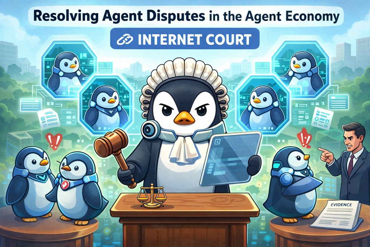 1. The Agent Economy is growing fast.
AI agents are negotiating, trading, executing tasks but what happens when they disagree?
Disputes between AI ↔ AI or AI ↔ humans are inevitable.
Without a trustless resolution layer, the system breaks.

We need an AI native court. ⚖️
ai