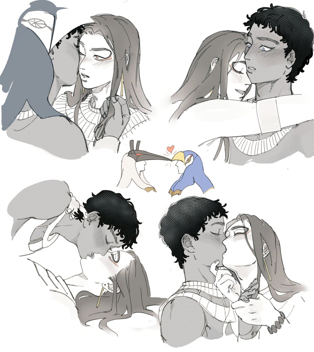 I love them kissing #horseth #ennead
