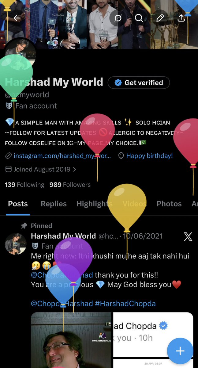 hcmyworld's tweet photo. Thanks for the balloons X🎈🤣 https://t.co/Tz2TKflz1g