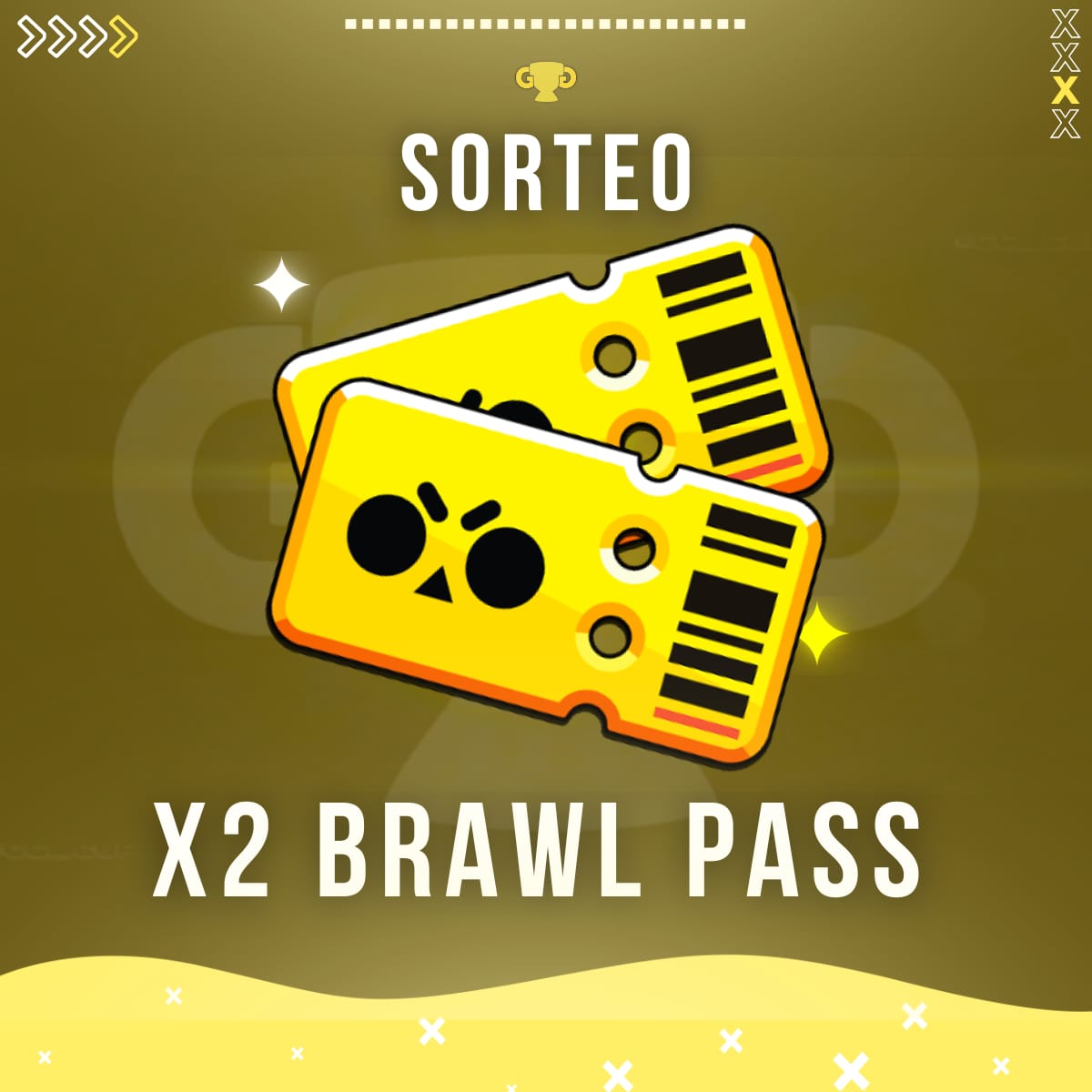 Para agradecer el apoyo a los torneos traemos un sorteo de 2 BRAWL PASS para la comunidad 🙌

Requisitos:
➡️ Seguir a <a href="/GG__Cup/">Good Game Cup</a>, <a href="/luxbrawlstars/">Lux</a> y @Coloohojita
➡️ Darle Like y Rt a esta publicación
➡️ Etiquetar a un amigo 🫂

El sorteo se realizara el 28/02 a las 12:30hs 🇦🇷.