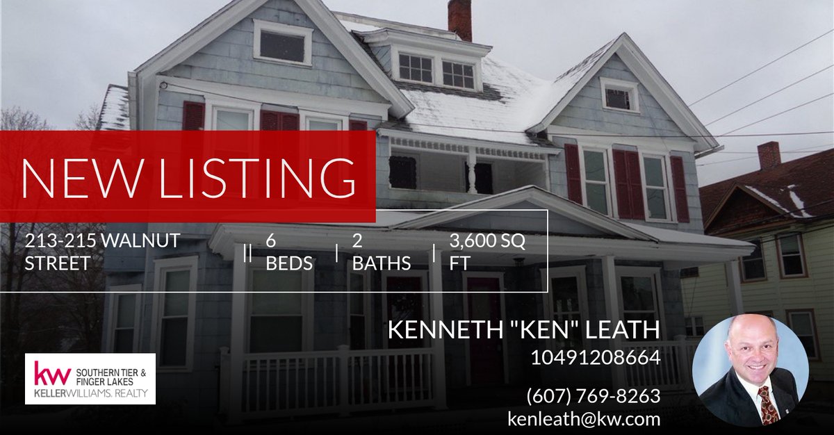 KenLeath's tweet photo. 📍 New Listing 📍 Take a look at this fantastic new property that just hit the market located at 213-215 Walnut Street in Corning. Reach out here or at (607) 769-8263 for more information

Kenneth "Ken" Leath
Real Estate Broker, GR... https://t.co/fuzCknQ8Or https://t.co/bDBX2K7Ykl