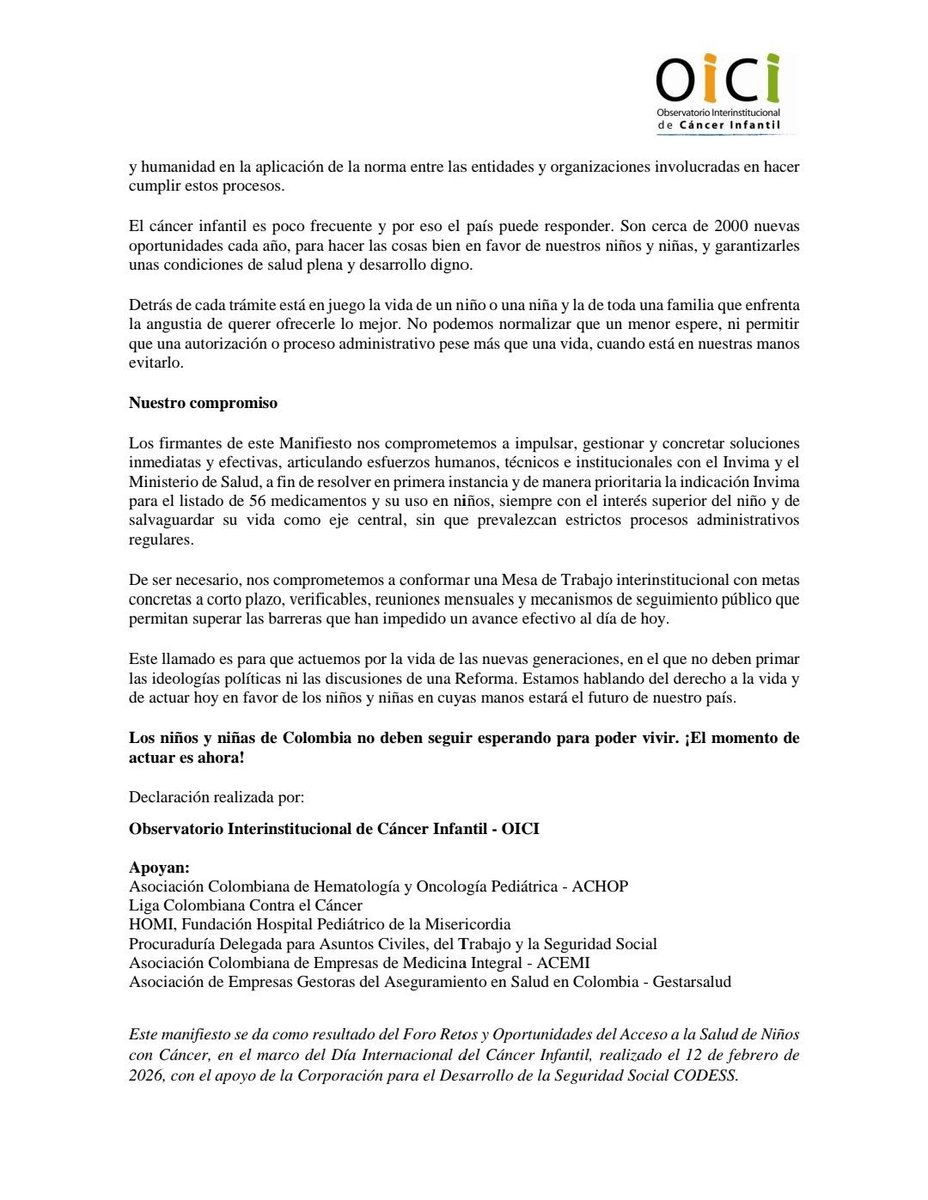 🔴 #ÚltimaHora | Por medio de un comunicado, asociaciones de niños con cáncer y leucemia claman por demora en medicamentos vitales: “muertes evitables” ⬇️