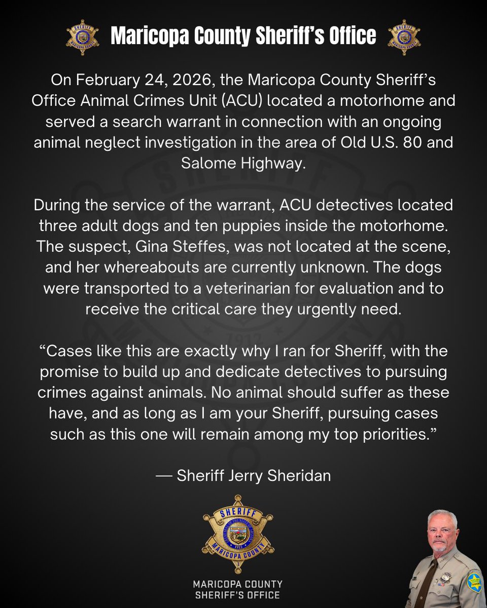 Maricopa County Sheriff's Office tweet media