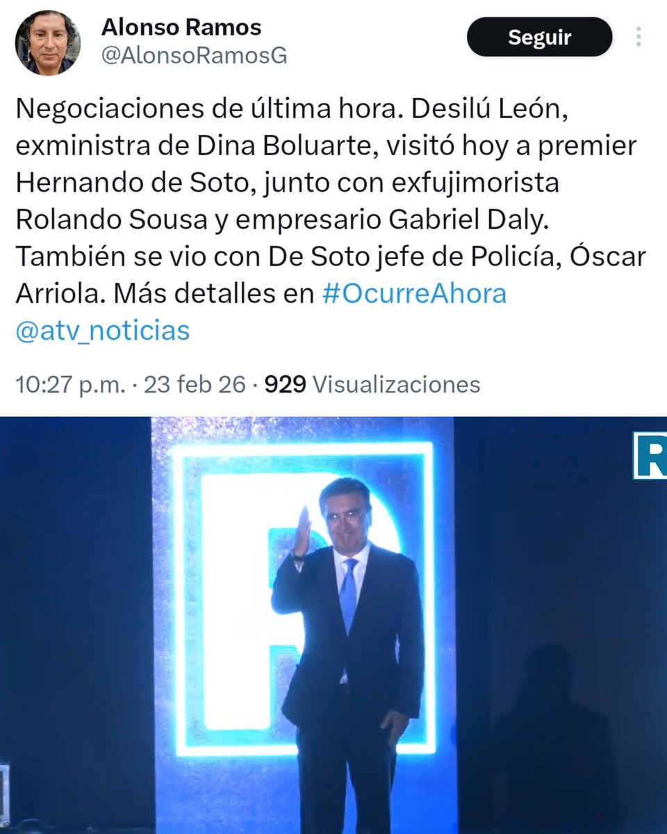 Y negociando ministerios