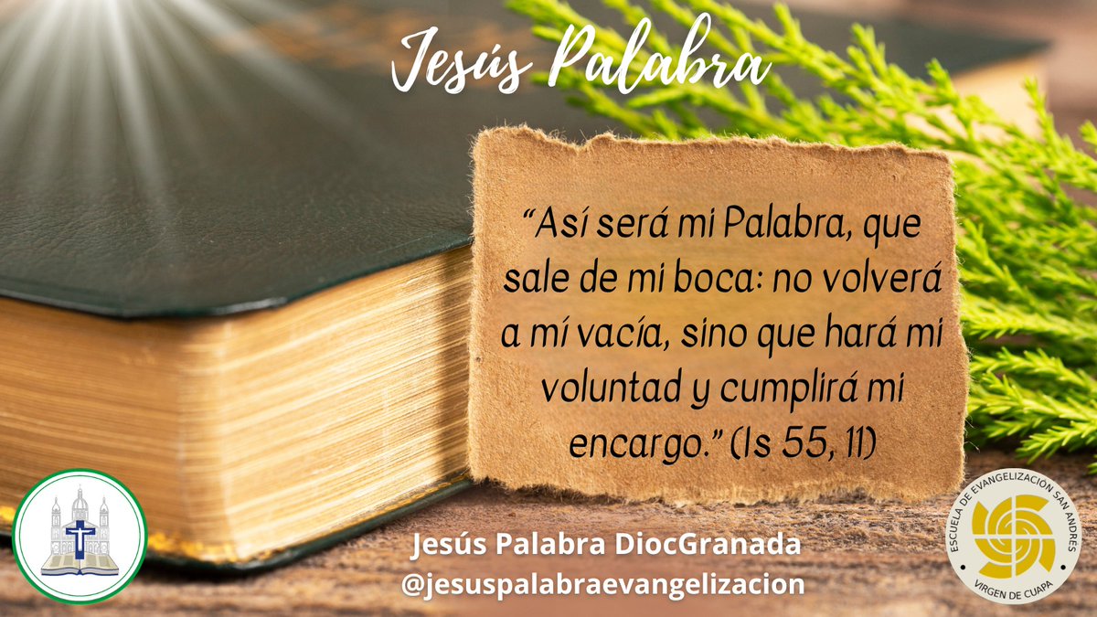 Jesús Palabra nos da hoy un extraordinario mensaje. El Señor nos dice que su Palabra debe transformar y fecundar nuestra vida, para que demos frutos y frutos abundantes. De la misma manera que la lluvia hace germinar la tierra, Su Palabra cumple su voluntad y abona nuestra vida.