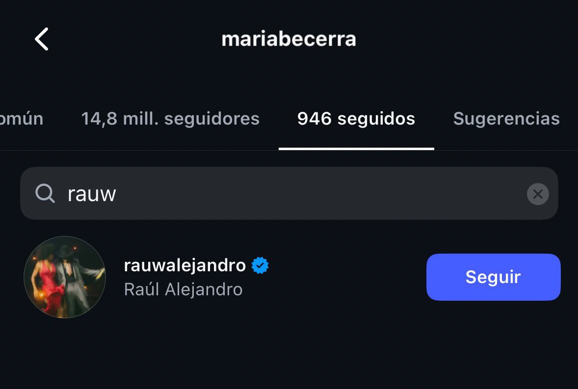 maria becerra dejó de seguir a emilia por envidiosa y sigue a un hijo de puta que es machista, misogino, etc… ella es la verdadera conchuda y ustedes no se dan cuenta