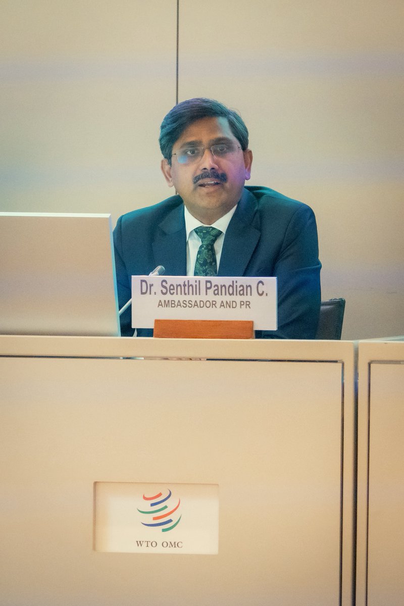 IndiaWTO's tweet photo. India's Trade Facilitation (TF) Strides via Digitalization

@IndiaWTO along with @cbic_india organized a @WTO side event on sideline of TF committee showcasing how 🇮🇳’s digital leap has made customs border procedures futuristic, efficient and ready for international cooperation. https://t.co/ndr7rHh50C