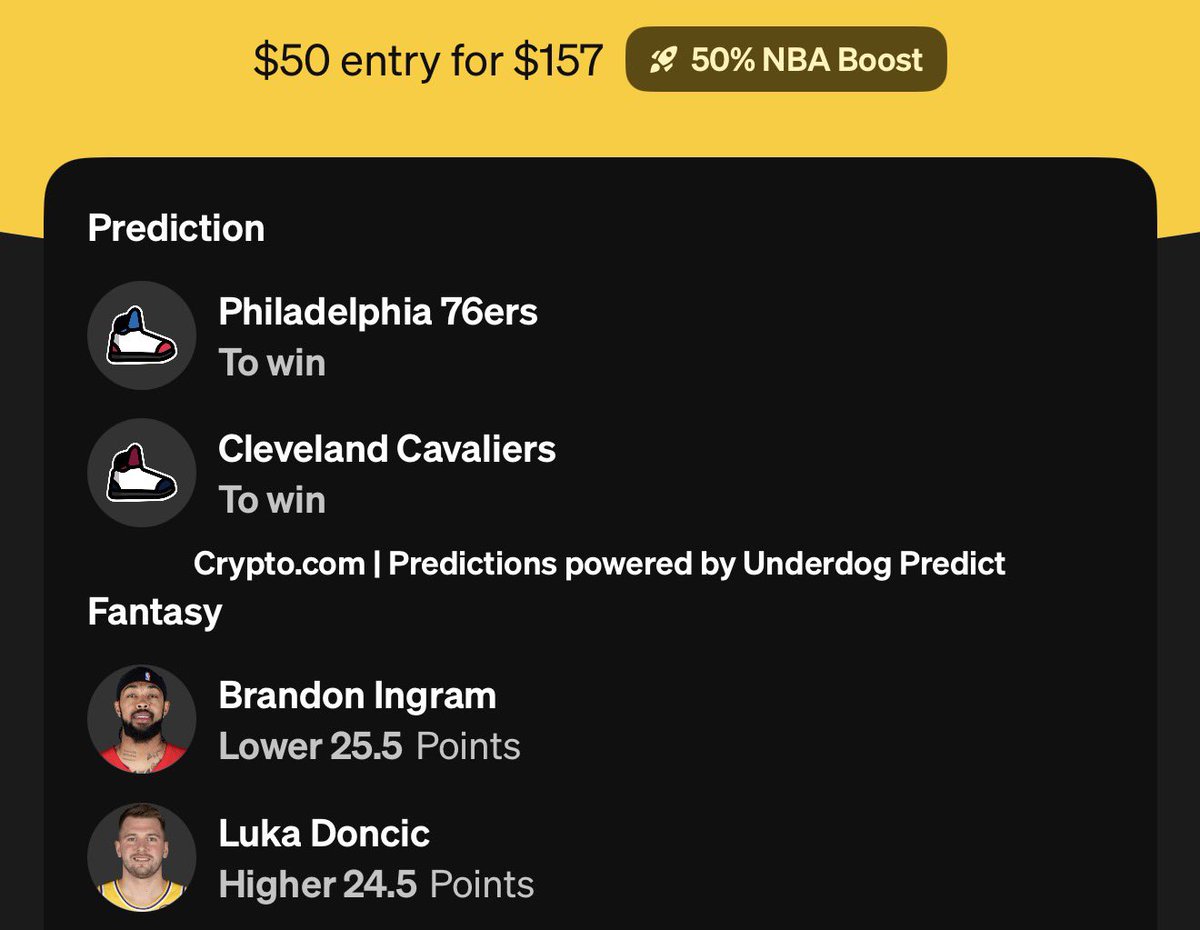 UNDERDOG BOOSTS 
FAV ML TODAY IS CLE ⭐️