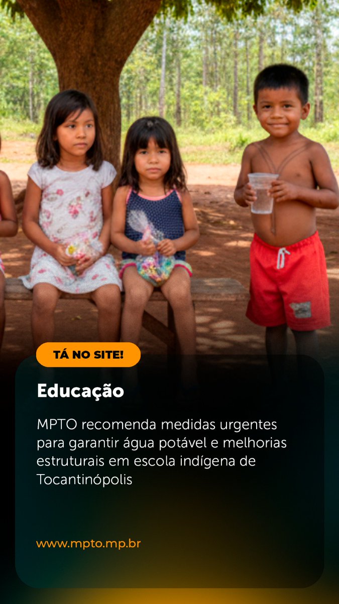 MPETocantins's tweet image. ☝️ MPTO recomenda medidas urgentes para garantir água potável e melhorias estruturais em escola indígena de Tocantinópolis.

🖥️ x.gd/v5Zpc

👉 Seus direitos foram desrespeitados?
📞 Ligue 127.

#MPTO #MPTOAtuante #Tocantins #Tocantinópolis