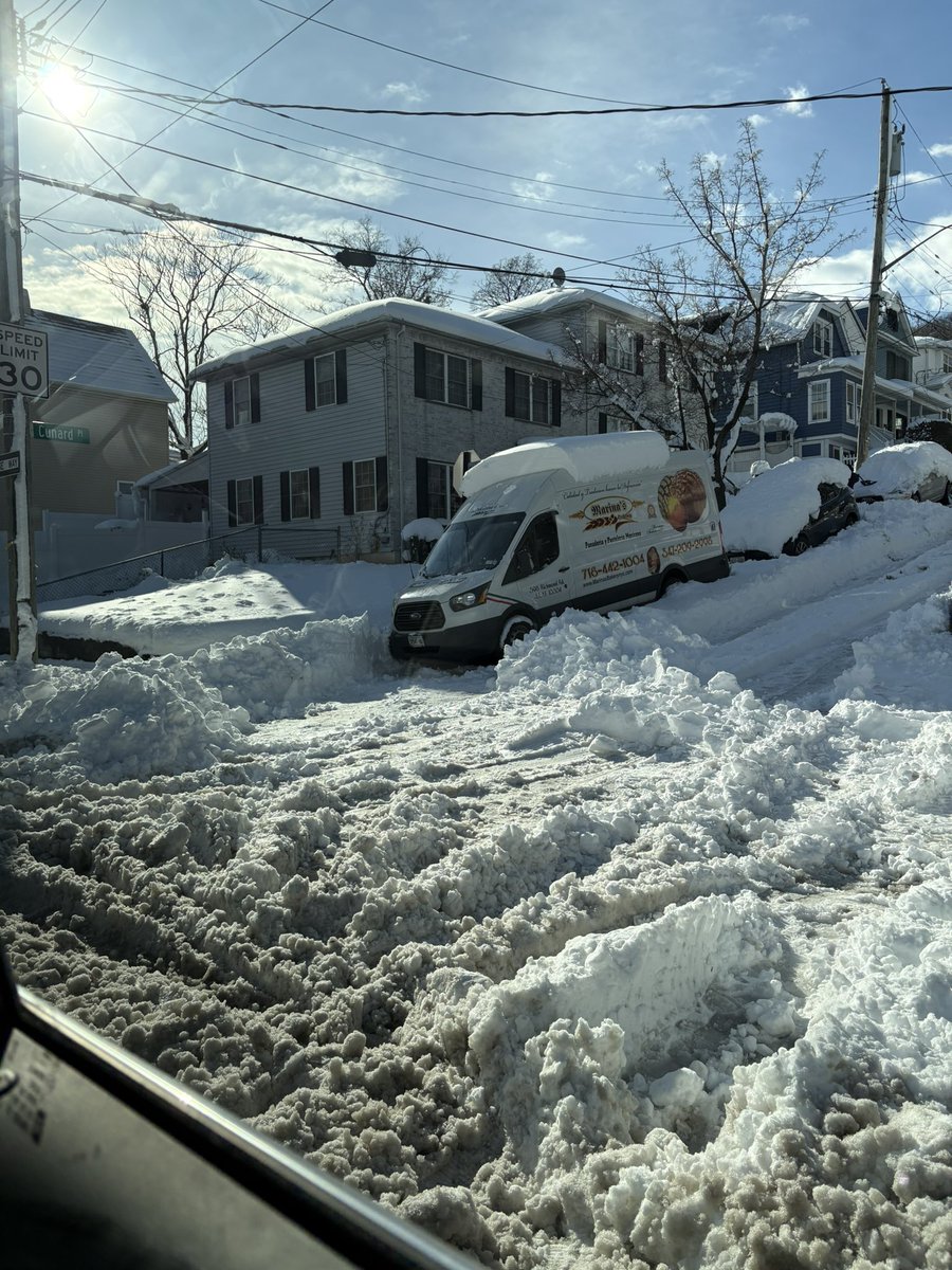 gabbaynuara's tweet photo. @NYCMayor Several Blocks by several of the Tier 1 Schools were still not plowed as of 3:30pm in Staten Island.
Chancellor cancelled and rescheduled his in person event. 4 of our school buses were stuck! Where are you getting your numbers?
Maybe we should go remote?
@NYCSchools https://t.co/bddtVwmj9p