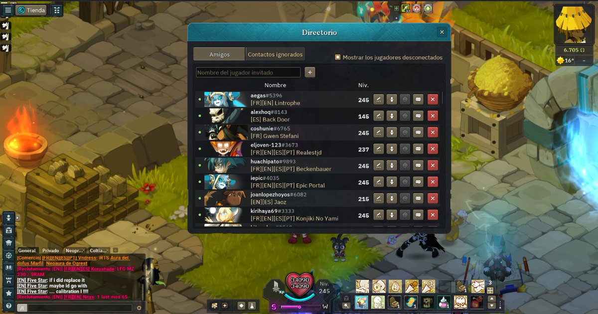 A muchos capaz no les guste lo grande que es ahora la interfaz de amigos en #wakfu , a mi me encanto "Soy ciego chicos, no veia los usernames antes"