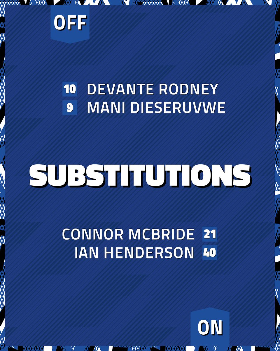 officiallydale's tweet image. 56' Double switch 🔁

#halifax 0-1 #rafc
