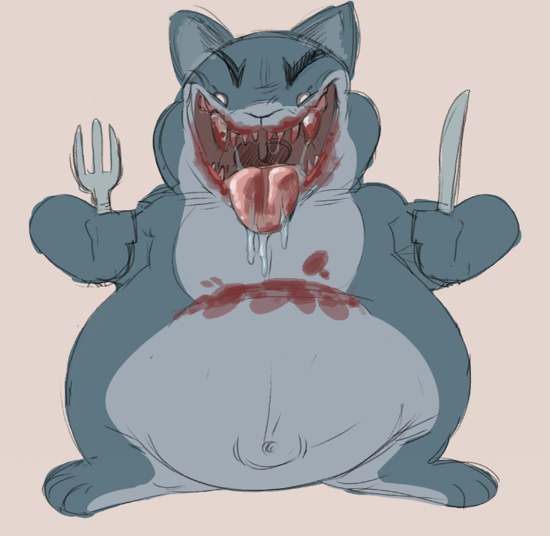 PunkShark_'s tweet photo. Hungry kitty. #mewgenics https://t.co/ayrZJ6utPk