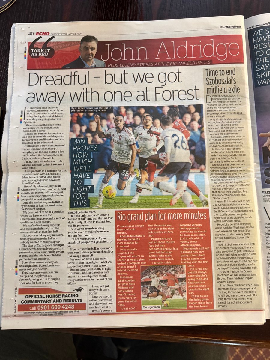 today's column folks