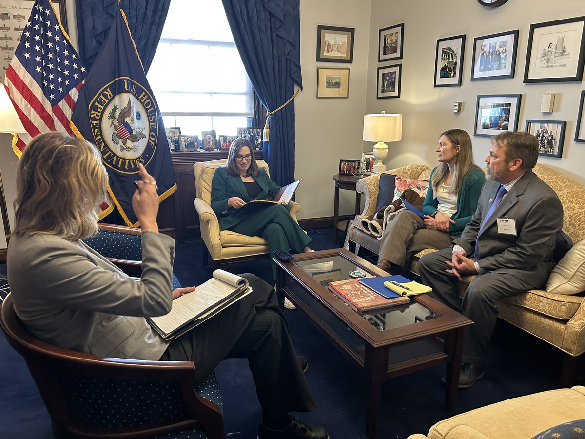 AVMACAN's tweet photo. Thank you for your support of veterinary medicine in Congress and meeting with us today, @Rep_McBride! #AVMAFlyIn https://t.co/qxq5eN9uWL