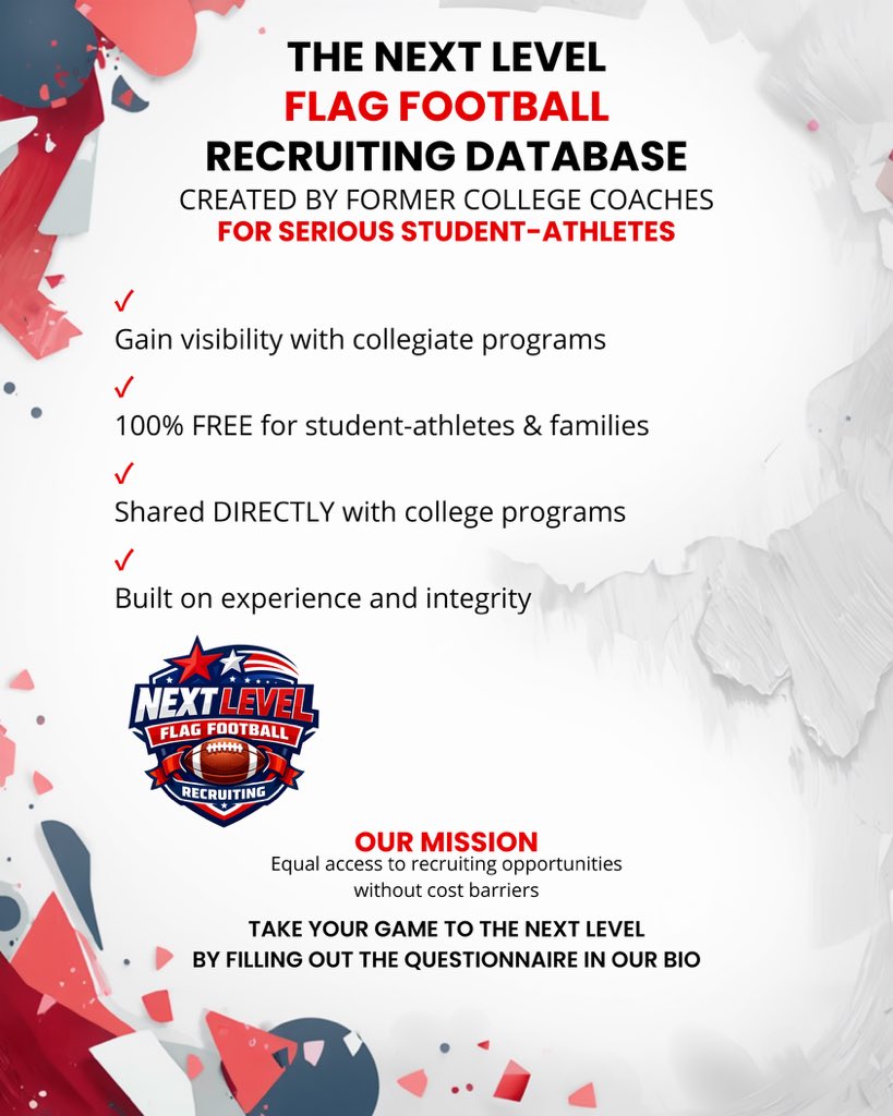 Next Level Women’s Flag Football Recruiting tweet media