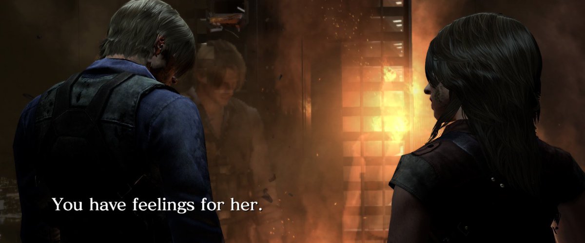 From_House_of_L's tweet photo. 1) The original games are still canon.

2) Nakanishi (RE Requiem director) said Leon in RE9 is post-RE6 Leon. The same game that had Helena learning Leon has feelings for Ada. This, and the fact Nakanishi said he’s VERY interested in Leon &amp; Ada’s PRIVATE relationship. 

So 🤫 https://t.co/a3YOSG4YId