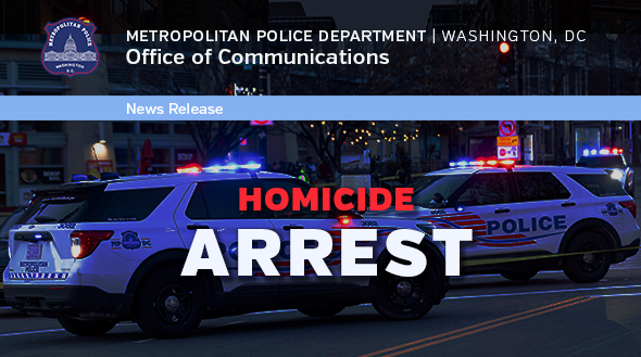 DCPoliceDept's tweet photo. The Metropolitan Police Department announces the arrest of a woman in a homicide that occurred in Southeast.

Read more: https://t.co/1Z5jjta0wS https://t.co/gGPBXvdTMS